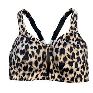 Victoria's Secret Leopard Print Bra with Black Accents